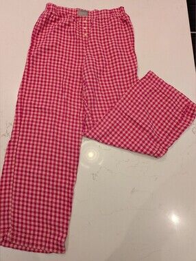 J. Crew Soft Pink Plaid Cozy Pajama Pants with pockets (xsmall)